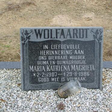 WOLFAARDT Maria Katriena Magrieta 1907-1986