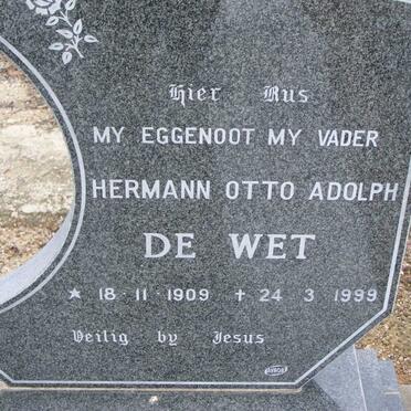 WET Herman Otto Adolph, de 1909-1999