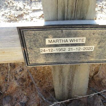 WHITE Martha 1952-2020