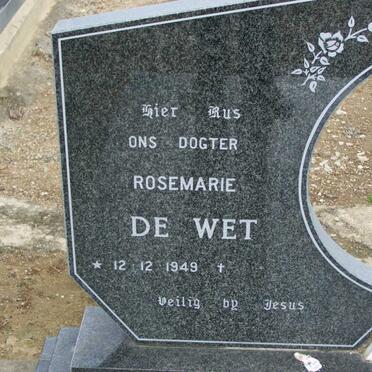 WET Rosemarie, de 1949-