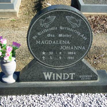 WINDT Magdalena Johanna 1894-1981
