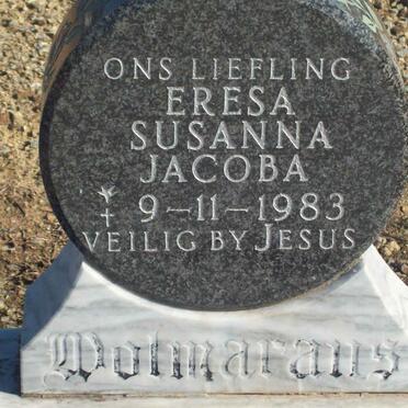 WOLMARANS Eresa Susanna Jacoba 1983-1983