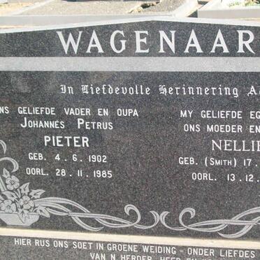 WAGENAAR Johannes Petrus 1902-1985 &amp; Nellie SMITH 1902-1984