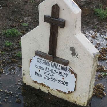 WILLIAMS Regina 1929-2008