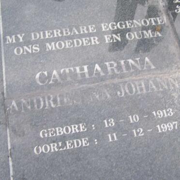 WATSON Jacobus Johannes 1910-2000 &amp; Catharina Andries?na Johanna 1913-1997