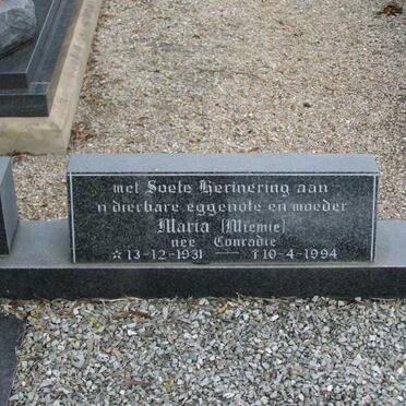 WESTHUYSEN Maria, van der nee CONRADIE 1931-1994