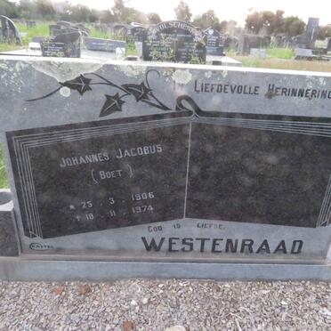 WESTENRAAD Johannes Jacobus 1906-1974