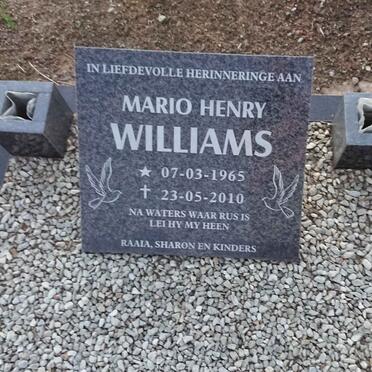 WILLIAMS Mario Henry 1965-2010
