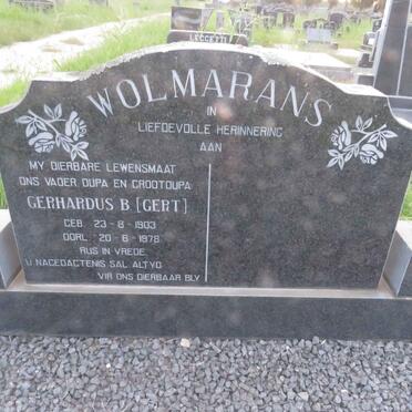WOLMARANS Gerhardus B. 1903-1978