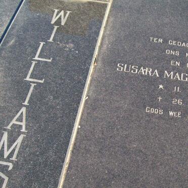WILLIAMS Susara Magdalena 1906-1995