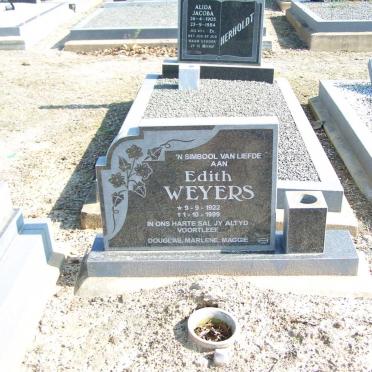 WEYERS Edith 1922-1999