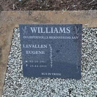 WILLIAMS Levallen Eugene 1967-2010
