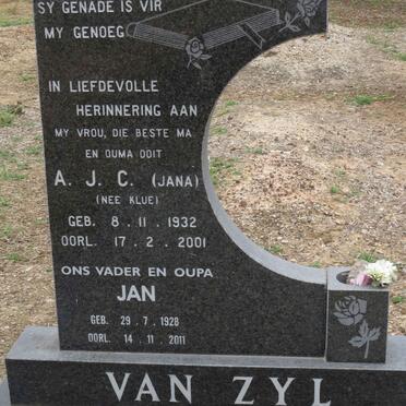 ZYL Jan, van 1928-2011 & A.J.C. KLUE 1932-2001