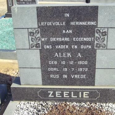 ZEELIE Alek A. 1900-1972