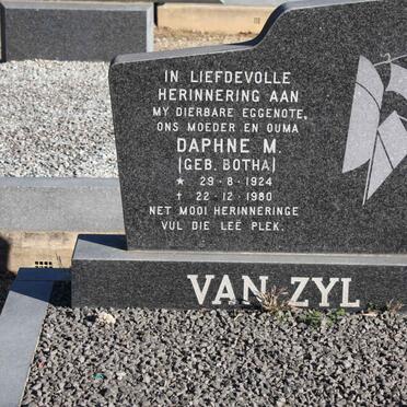 ZYL Daphne M., van nee BOTHA 1924-1980
