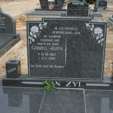 ZYL Gabriel Jozua, van 1917-1989