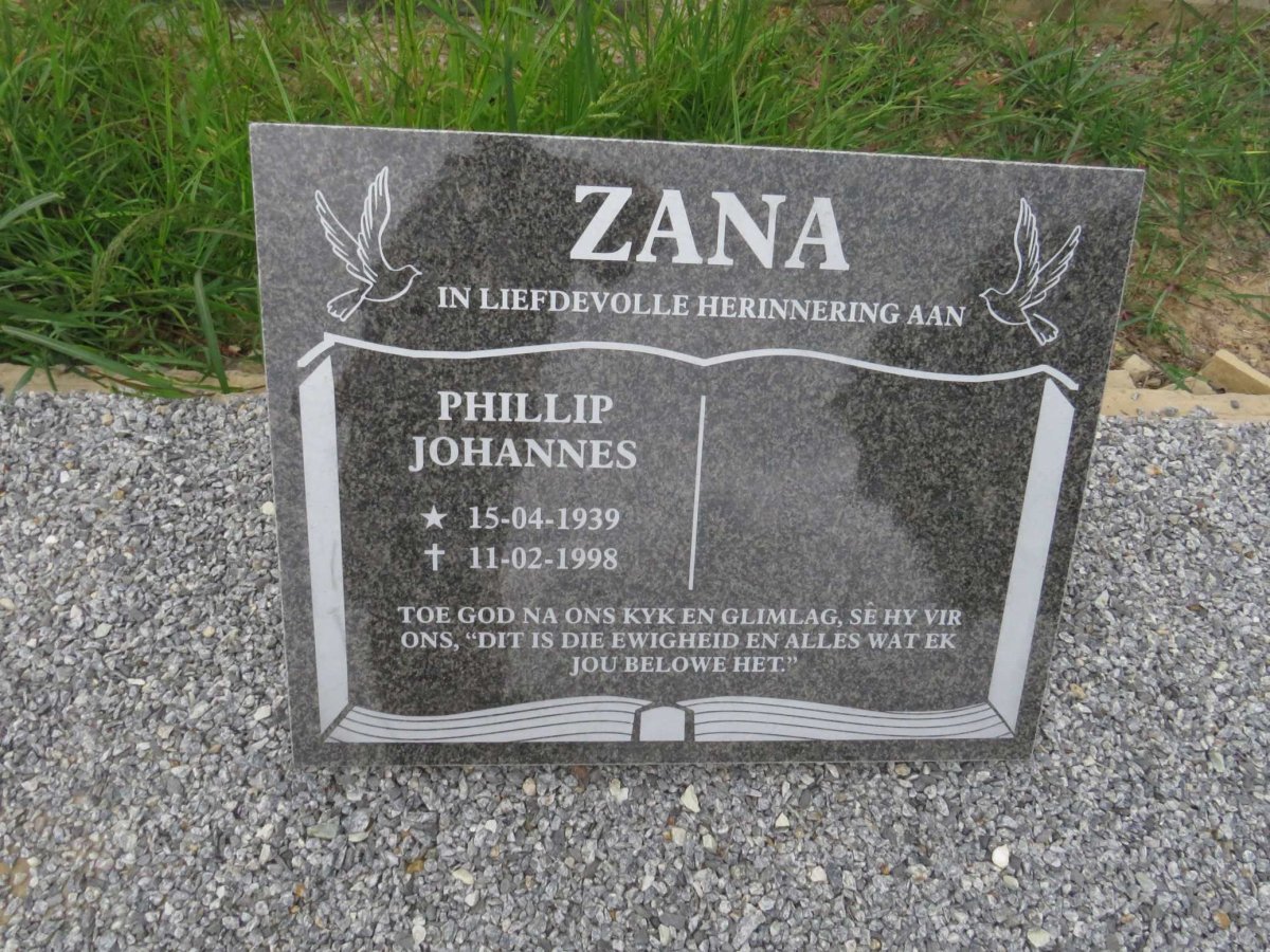 ZANA Phillip Johannes 1939-1998