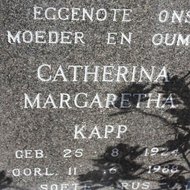 KAPP Catherina Margaretha 1924-1988