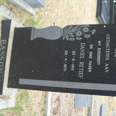 BASSON Daniel Retief 1910-1970