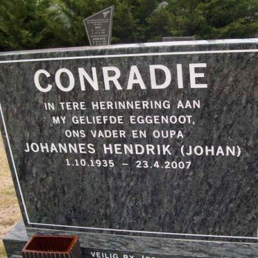 CONRADIE Johannes Hendrik 1935-2007