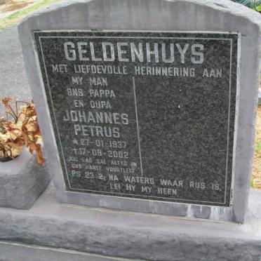 GELDENHUYS Johannes Petrus 1937-2002