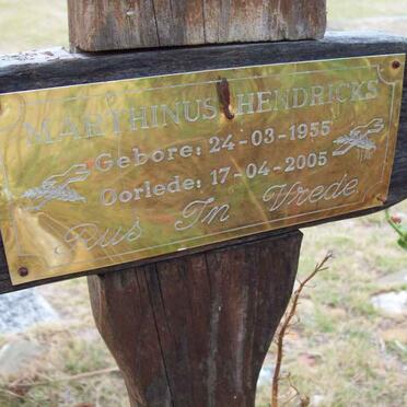 HENDRICKS Marthinus 1955-2005