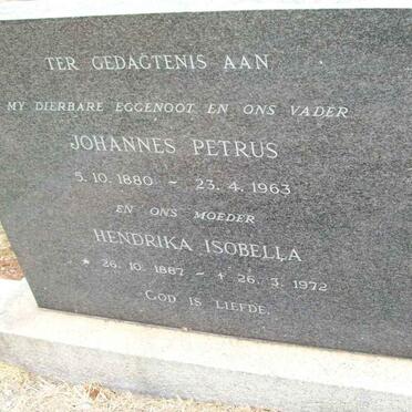 HAMMAN Johannes Petrus 1880-1963 &amp; Hendrika Isobella 1887-1972