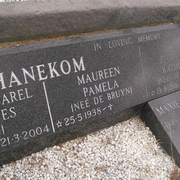 HANEKOM Maureen Pamela 1938-