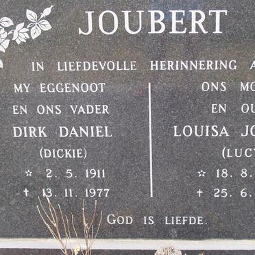 JOUBERT Dirk Daniel 1911-1977 &amp; Louisa Johanna 1914-1996