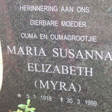 JOUBERT Maria Susanna Elizabeth 1918-1999