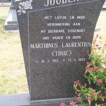 JOUBERT Marthinus Laurentius 1912-1992 &amp; Maria Susanna Elizabeth 1918-1999