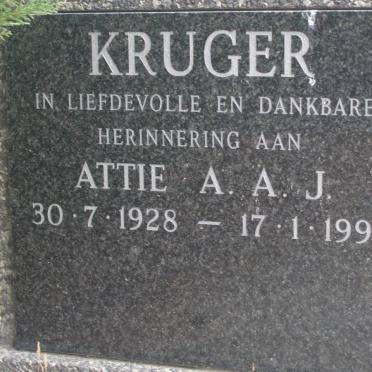 KRUGER Attie A.A.J. 1928-1991