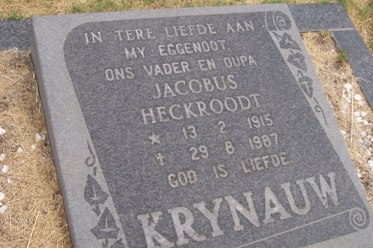 KRYNAUW Jacobus Heckroodt 1915-1987