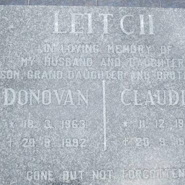 LEITCH Donovan 1963-1992 :: LEITCH Claudia 1986-1992