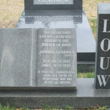 LOUW Johanna Catherina nee SWART 1941-1993
