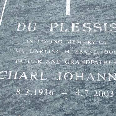 PLESSIS Charl Johannes, du 1936-2003