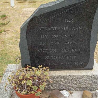 STOPFORTH Victor George 1892-1940