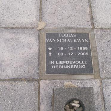 SCHALKWYK Tobias, van 1959-2005