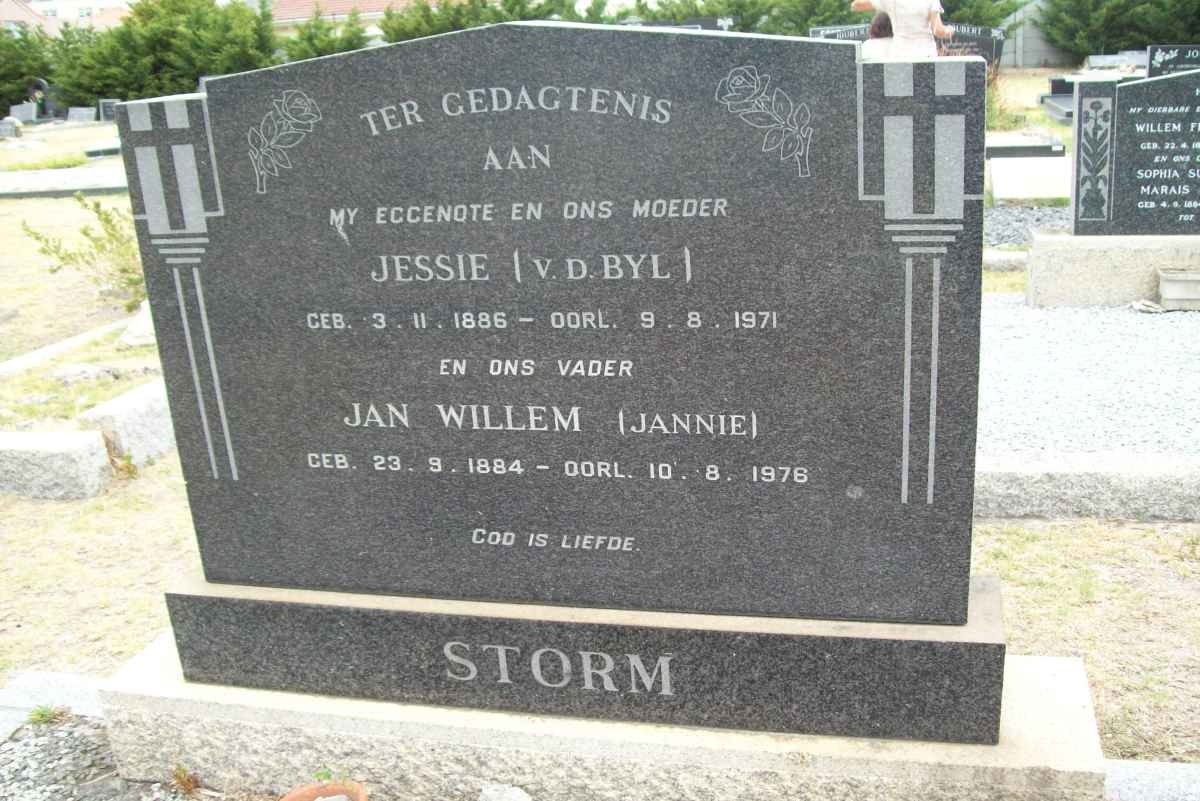 STORM Jan Willem 1884-1976 &amp; Jessie VAN DER BYL 1886-1971