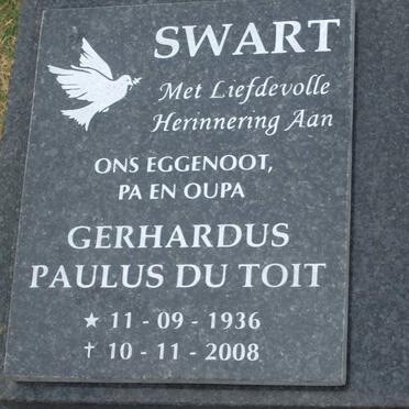 SWART Carolina Wilhelmina 1969-1992 :: SWART Gerhardus Paulus Du Toit 1936-2008