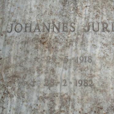 SERFONTEIN Johannes Jurie 1918-1982 