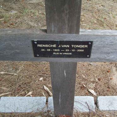 TONDER Rensché J., van 1923-2000