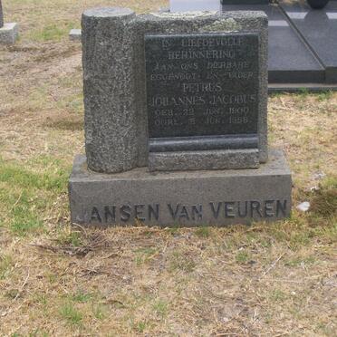 VUUREN Petrus Johannes Jacobus, Jansen van 1900-1958