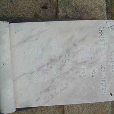 VEUREN Christina, Jansen van nee THERON 1908-1969 :: JANSEN VAN VEUREN Petrus Johannes 1932-1990