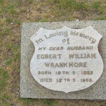 WRANKMORE Egbert William 1882-1958