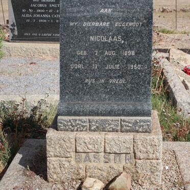 BASSON Nicolaas 1898-1950