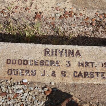 CARSTENS Rhyina 1941-1941