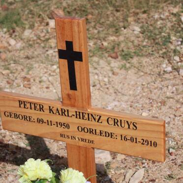 CRUYS Peter Karl-Heinz 1950-2010