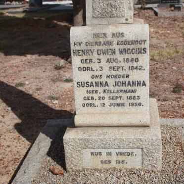 WIGGINS Henry Owen 1880-1942 &amp; Susanna Johanna KELLERMAN 1883-1950