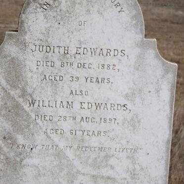 EDWARDS William -1897 &amp; Judith -1882